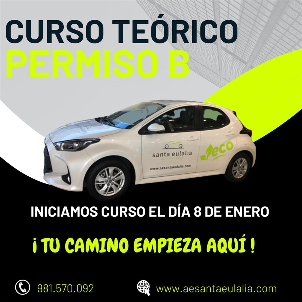 Foto 1 CURSO PRESENCIAL Y ONLINE FORMACION TEORICA PERMISO B