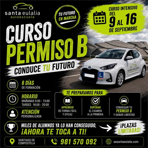 CURSO PRESENCIAL Y ONLINE FORMACION TEORICA PERMISO B