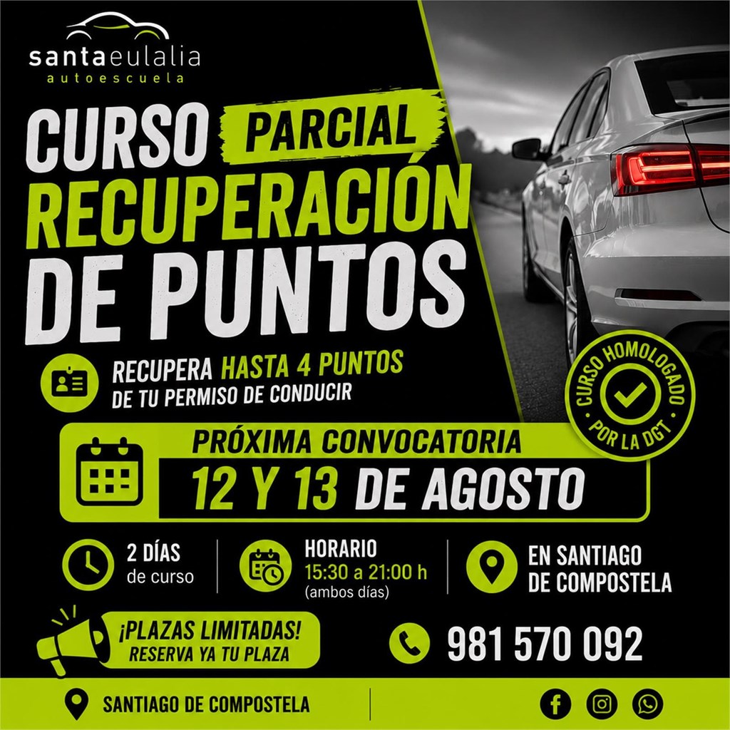 Foto 1 CURSO RECUPERACIÓN PUNTOS PARCIAL
