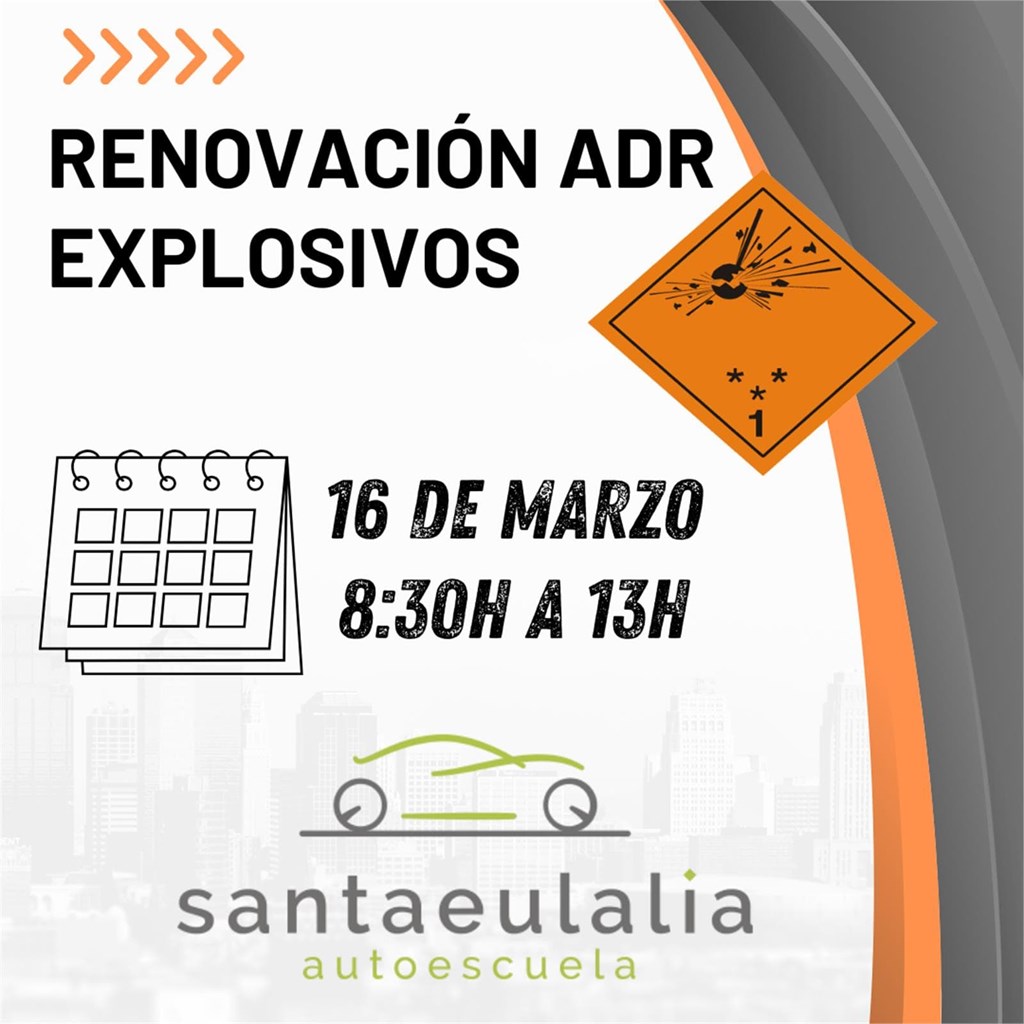 Foto 1 CURSO RENOVACIÓN ADR EXPLOSIVOS