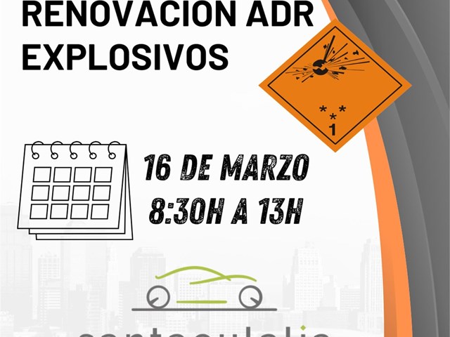 CURSO RENOVACIÓN ADR EXPLOSIVOS